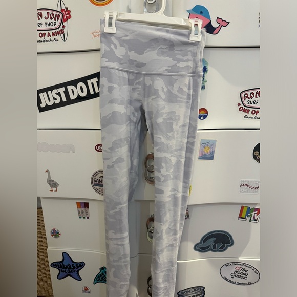 lululemon athletica Pants - White camo wonder under leggings